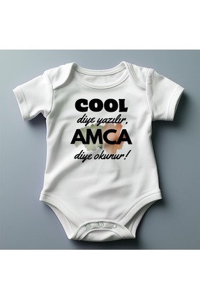 COOL DİYE YAZILIR AMCA DİYE OKUNUR YAZILI BEBEK ZIBINI Image 0