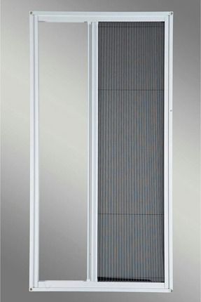 Plise Pileli Sürgülü Kapı Sinekliği ( Demir Kapı,pimapen Kapı)0,90 Cm-0,210 Cm - Beyaz Image 0