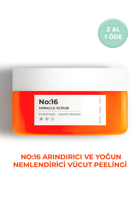 No:16 Yoğun Nemlendirici, Besleyici ve Arındırıcı Vücut Peelingi 300 gr. Image 0