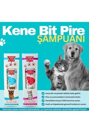Tıme Kediler Için Pire, Kene, Bit Şampuanı Image 0
