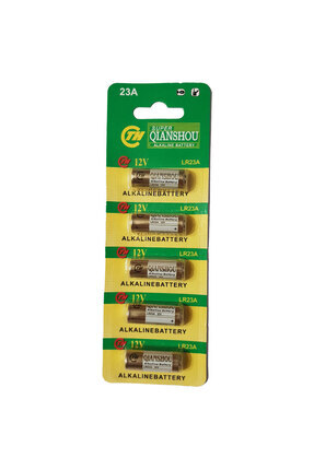 LR23A 12 Volt 23A Kalın Alarm Pili Alkaline Batarya (5'LI Paket) Image 0