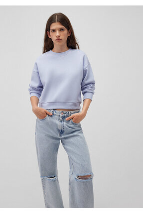 Basic Crop Sweatshirt 1611147-85385 Image 0