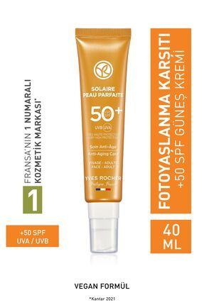 Spf 50 Yüksek Korumalı Fotoyaşlanma Ve Leke Karşıtı Yüz Güneş Kremi/solaire Peau Parfaite-40 ml Image 0