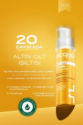 Multi Vitamin | C B5 B3 | Cilt Aydınlatıcı ve Leke Karşıtı Soyulabilir Yüz Maskesi Image 0