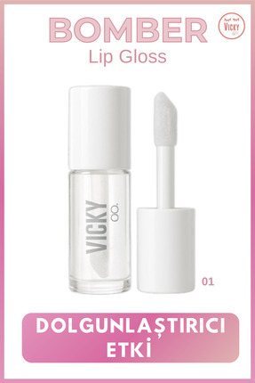 Bomber Dolgunlaştırıcı Lip Gloss (Hacim Veren Dudak Parlatıcısı) - No:1 Image 0
