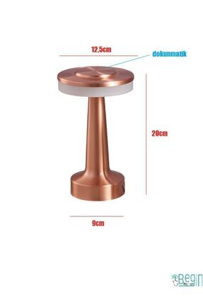 Unichrome Gold dokunmatik Şarjlı Led Masa Lambası Ct-8435 Image 0