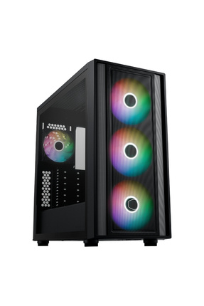 MasterBox 600 TG MB600-KGNN-S00 Mesh ARGB E-ATX Siyah Mid Tower Kasa Image 0