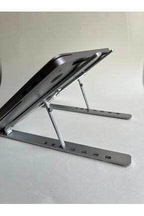 ALİMİNYUM ALAŞIM KATLANABİLİR LAPTOP DİZÜSTÜ BİLGİSAYAR STAND TUTUCU Image 0