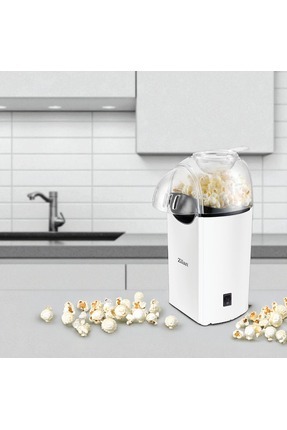 ZLN8044 Popcorn | Patlamış Mısır Makinesi | 1200W | Yağsız ve Sağlıklı Pişirme | Beyaz Image 0