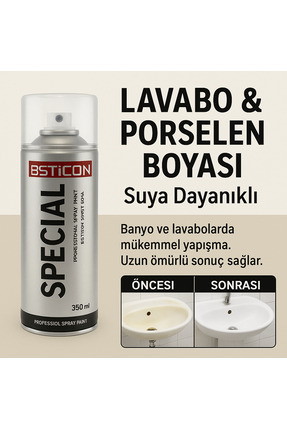 Lavabo & Porselen Yenileme Spreyi – BSTICON 400ml Image 0