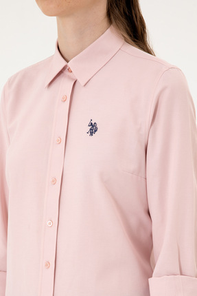 Kadın Pudra Uzun Kollu Basic Gömlek 50316711-VR042 Image 6