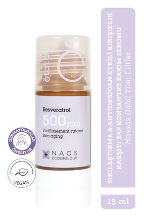 Pure Active Resveratrol Yaşlanma Kırışıklık Karşıtı Antioksidan Konsantre Cilt Bakım Serumu 15 mL Image 0