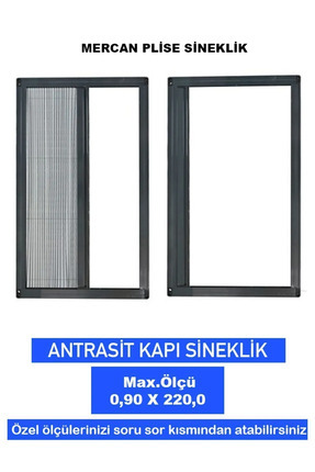 Mercan-plise Akordiyon Sürgülü Kapı Pencere Sineklikleri En-0.90 Boy-220.0 Image 0