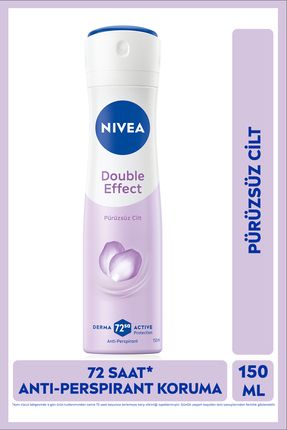 Kadın Sprey Deodorant Double Effect 150ml, 72 Saat Anti-perspirant Koruma, Alkolsüz, Pürüzsüz Cilt Image 0