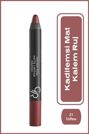 Matte Lipstick Crayon Mat Kalem Ruj 3,5 g - 21 Toffee Image 0