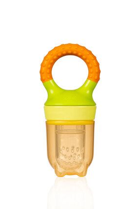 Unisex Bebek Turuncu Diş Kaşıyıcı Özellikli Meyve Süzgeci  6+ Ay Image 0