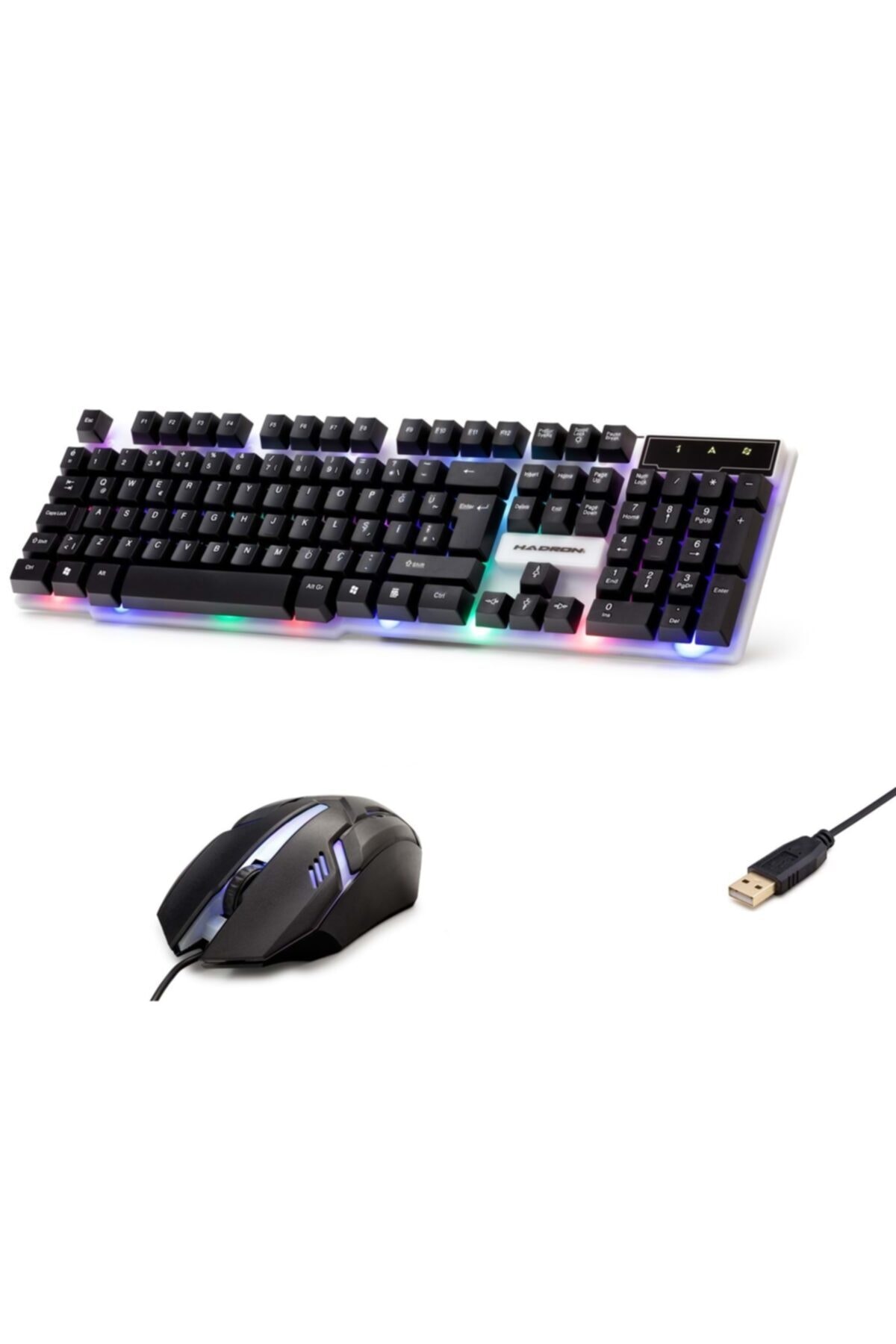 HADRON H837q Klavye & Mouse Set Oyun Ledli Q