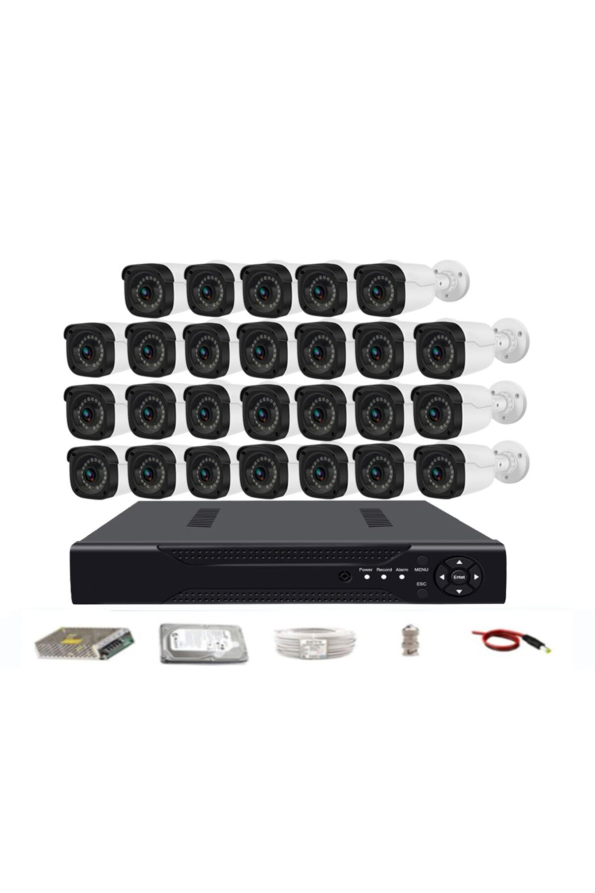 YILDIRIMGROUP Yıldırım Group 26'lı 5mp Sony Lensli+h265 Kayıt Cihazı Full Paket