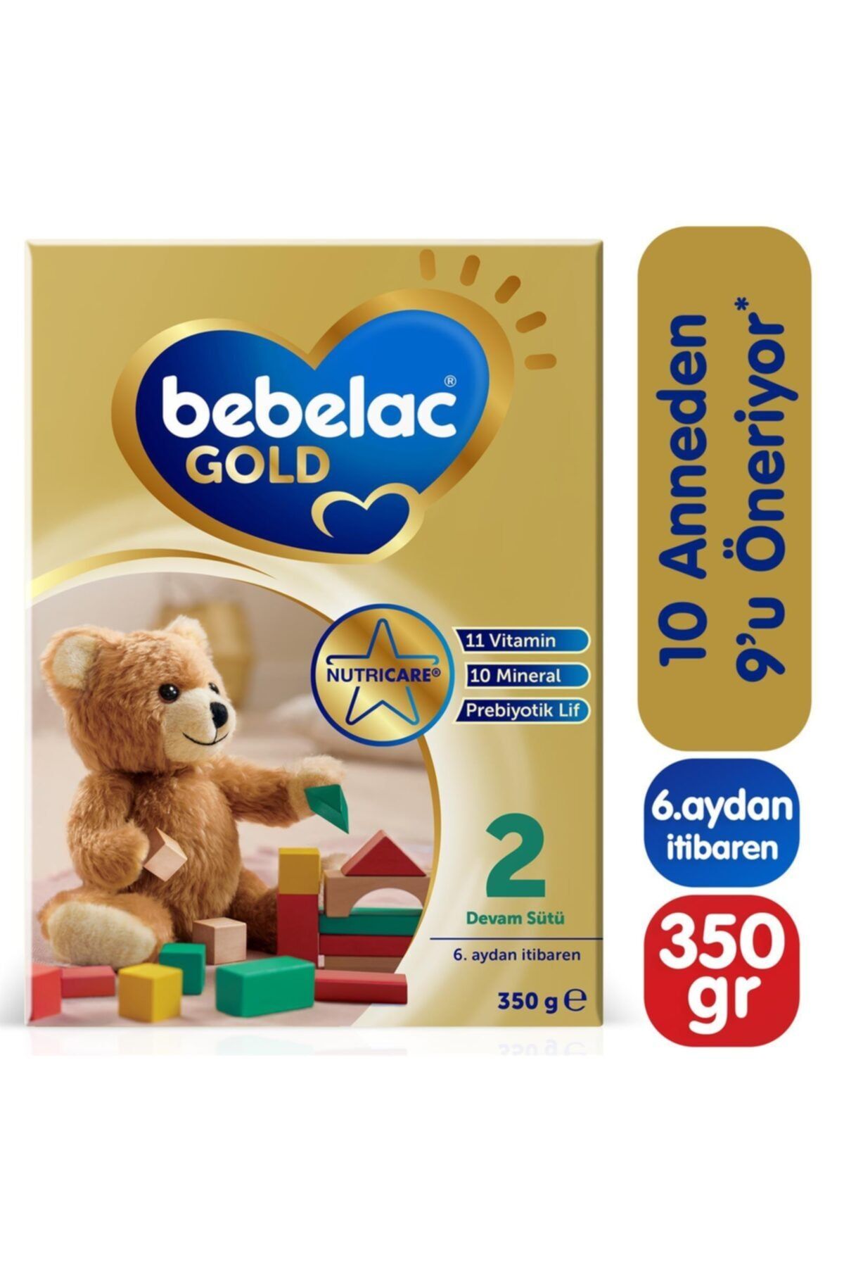 Bebelac Gold 2 Devam Sütü 350 G 6-12 Ay