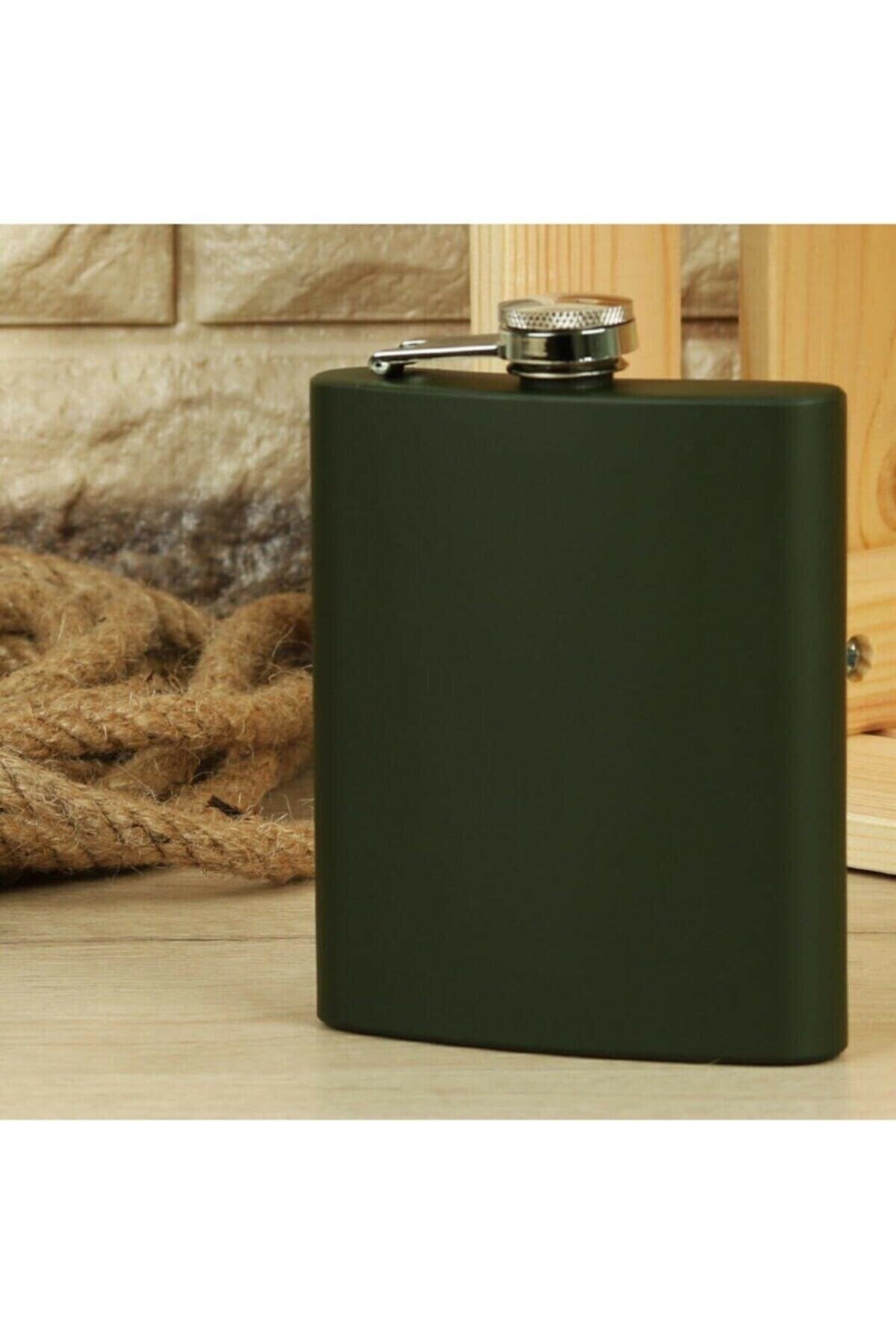 matchbang 7 Oz Haki Renk Cep Matarası Paslanmaz