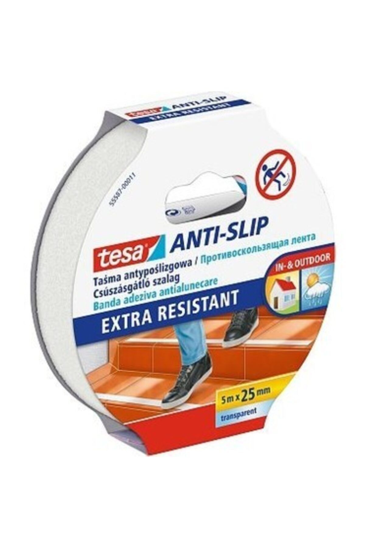 Tesa Bant Merdiven Kaydırmaz Şeffaf 5x25 55587-00011