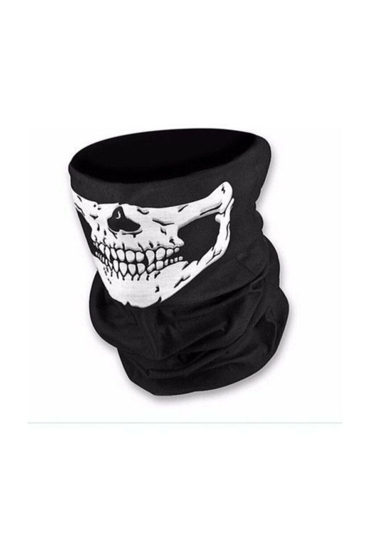 Sermet Süs Dünyası Buff-kuru Kafa Iskelet Maske Motorcu Kar Maskesi-boyunluk-maske-baf-ağızlık-balaklava-yüz Bandana