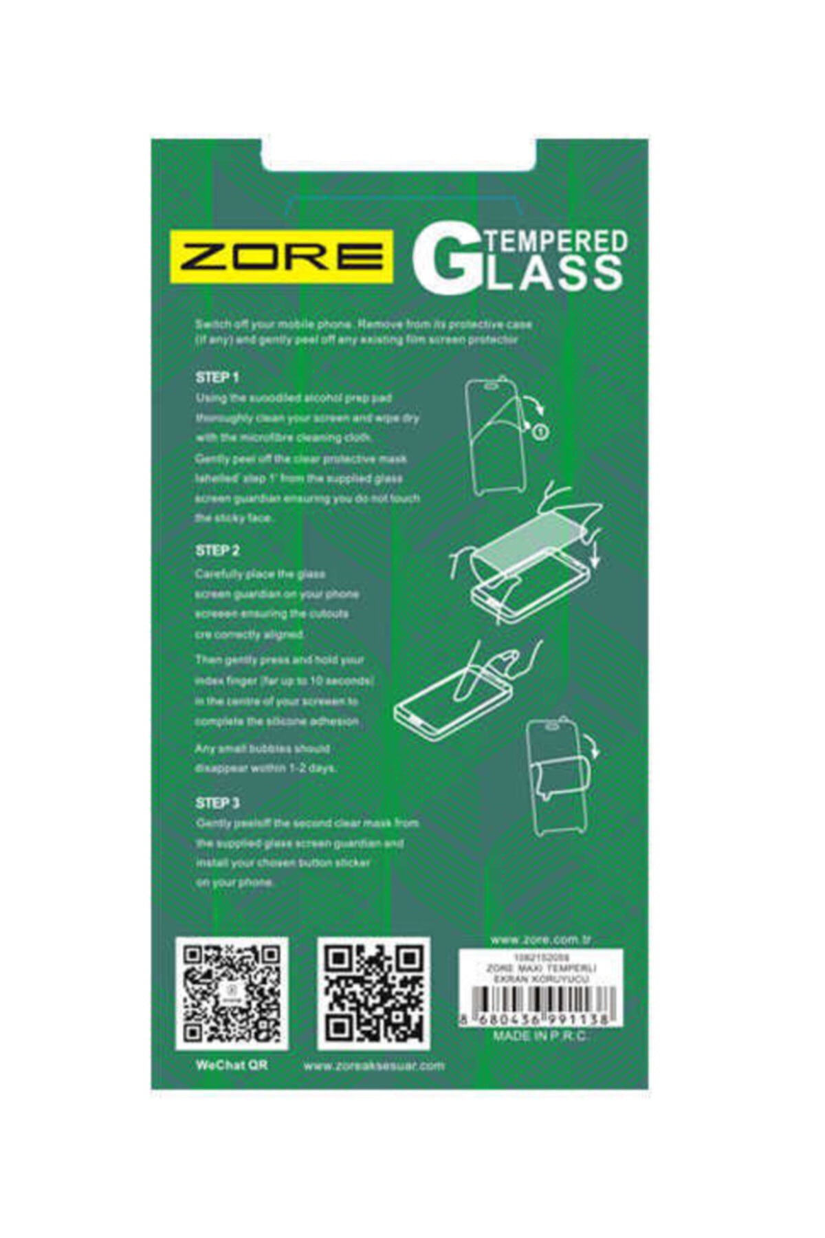 Samsung Galaxy J7 Prime UyumluZore Maxi Glass Temperli Cam Koruyucu