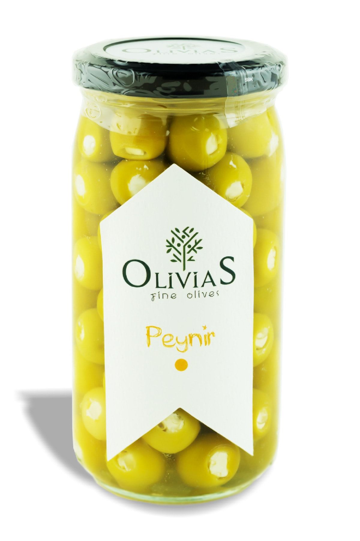 Olivias Fine Olives Peynir Dolgulu Yeşil Zeytin 370 Cc (200-220 GR)