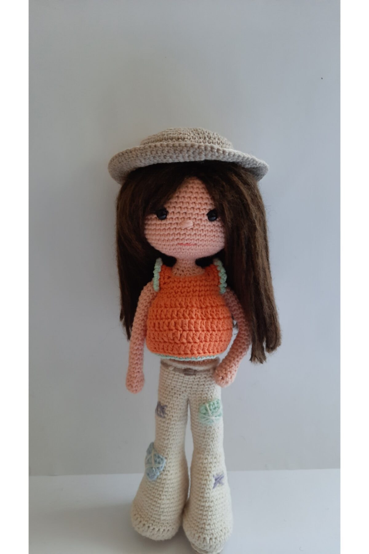 Yumu Yum Organik Amigurumi Oyuncak Kız Çocuk Ispanyol Paça Bebek