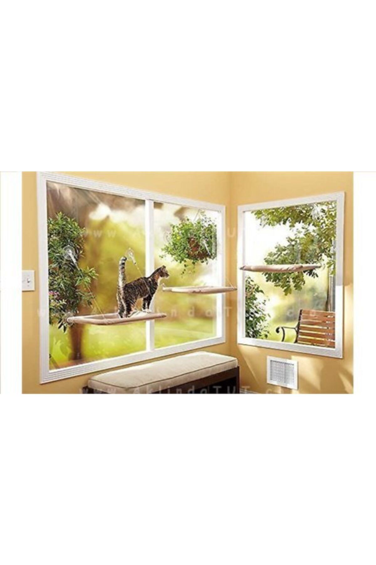 Pet Pretty Kedi Pencere Hamak Sıcak Monte Pencere Kedi Şezlong Vantuz Kedi Pencere Yatağı