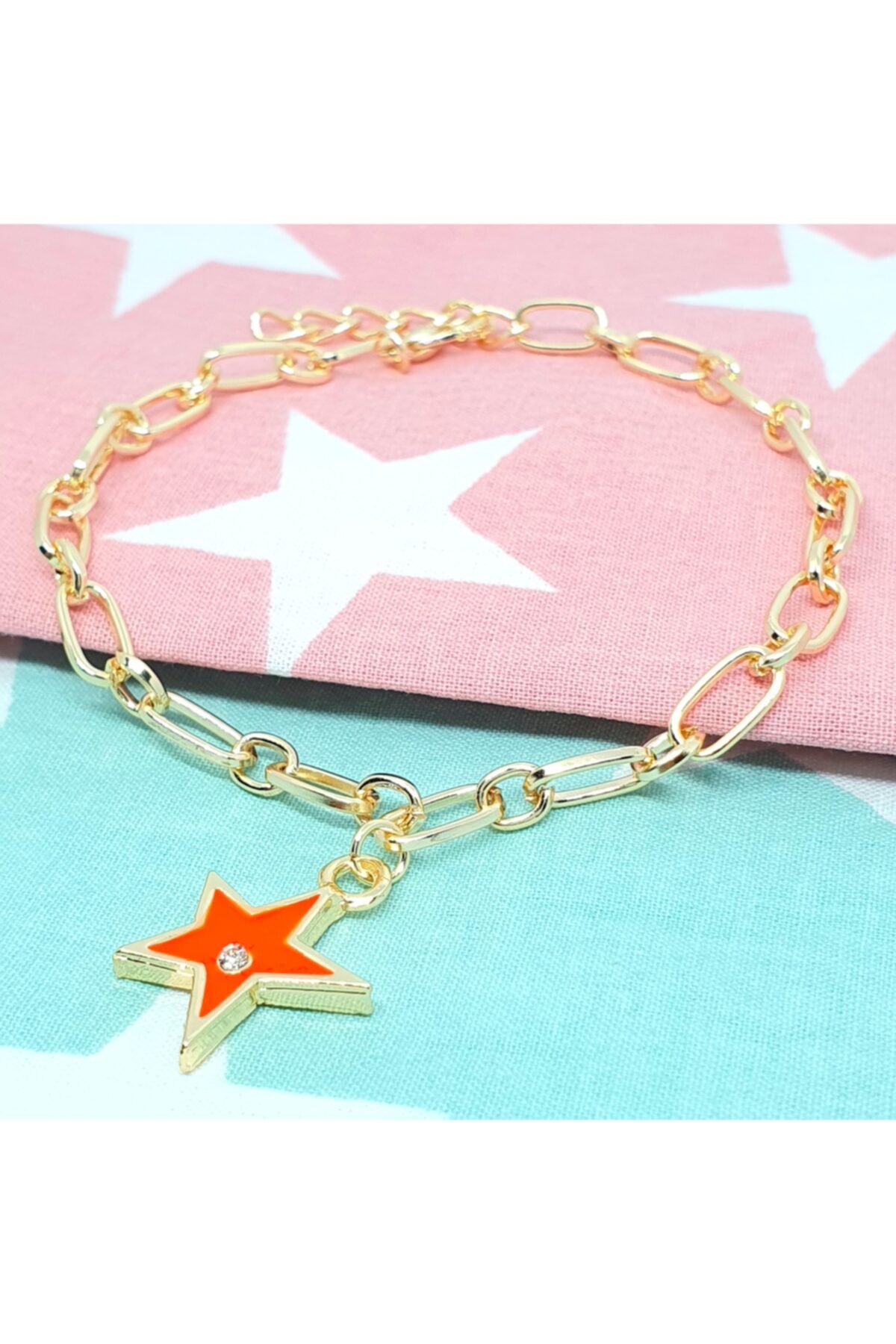 Stone Design Bracelet Narçiçeği Yıldız Halhal