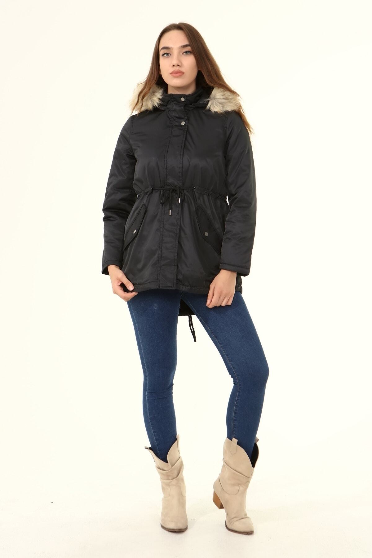Pointback 2650 Siyah Su Iticili Parka Mont