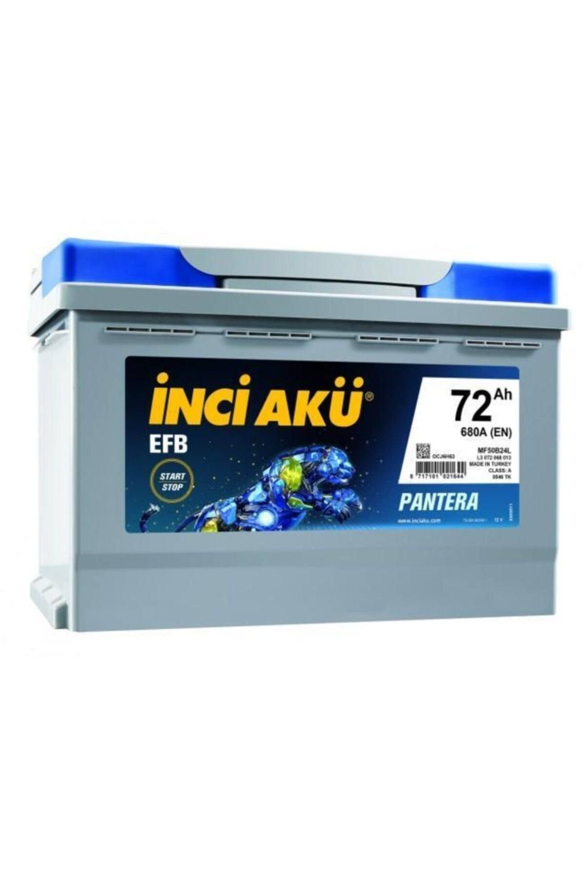 İnci 72ah Start-stop Efbs&s Pantera Akü -l3,dk-