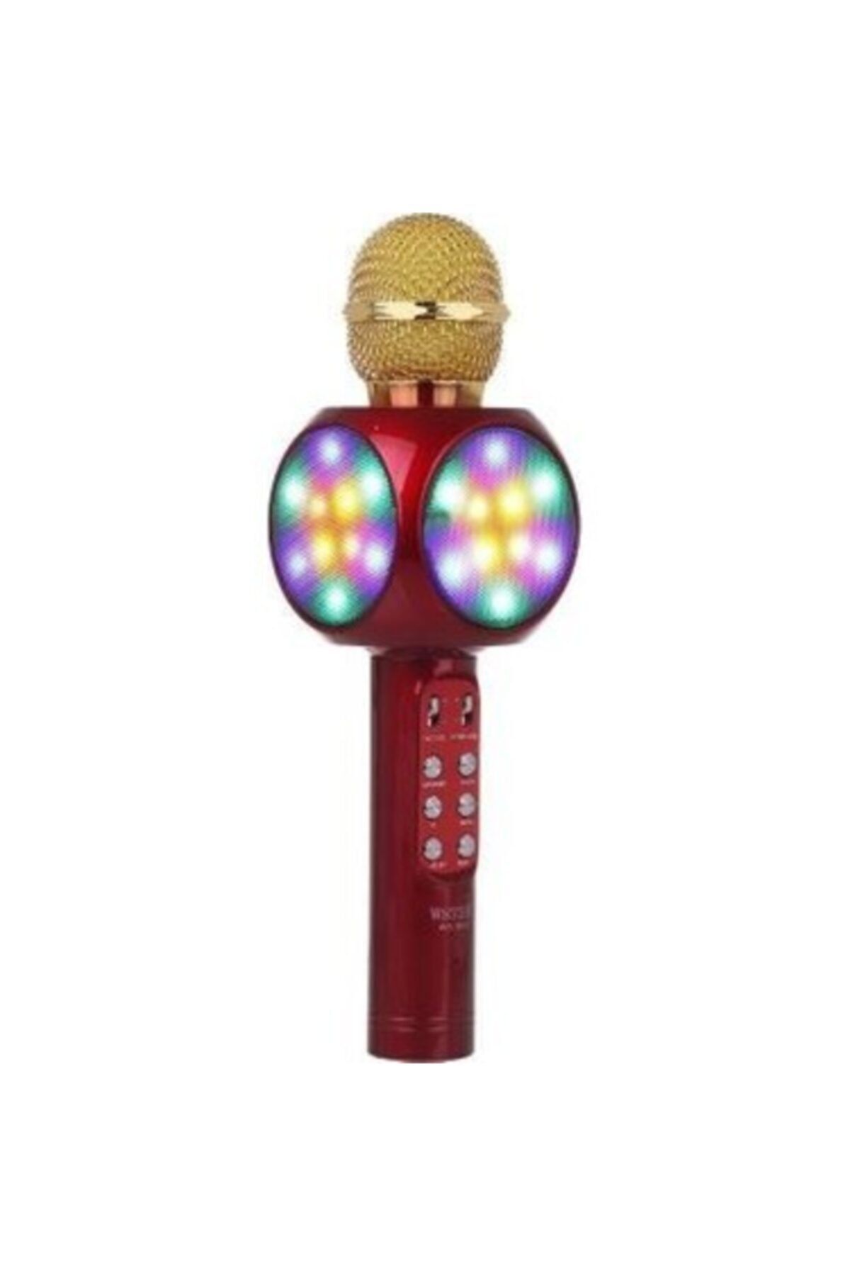 BENİMHEDİYEMSENSİN Wster Profesyonel Hareketli Işık Tasarımlı Wireless Karaoke Mikrofon Bluetooth Işıklı Ws 1816