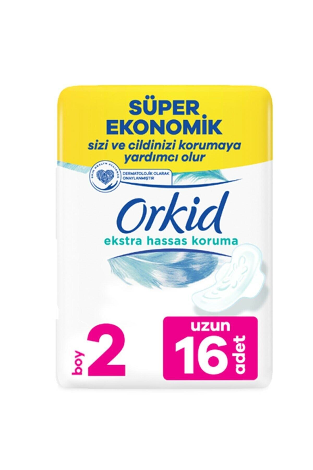 Orkid Extra Hassas Koruma Uzun 2 Beden 16lı