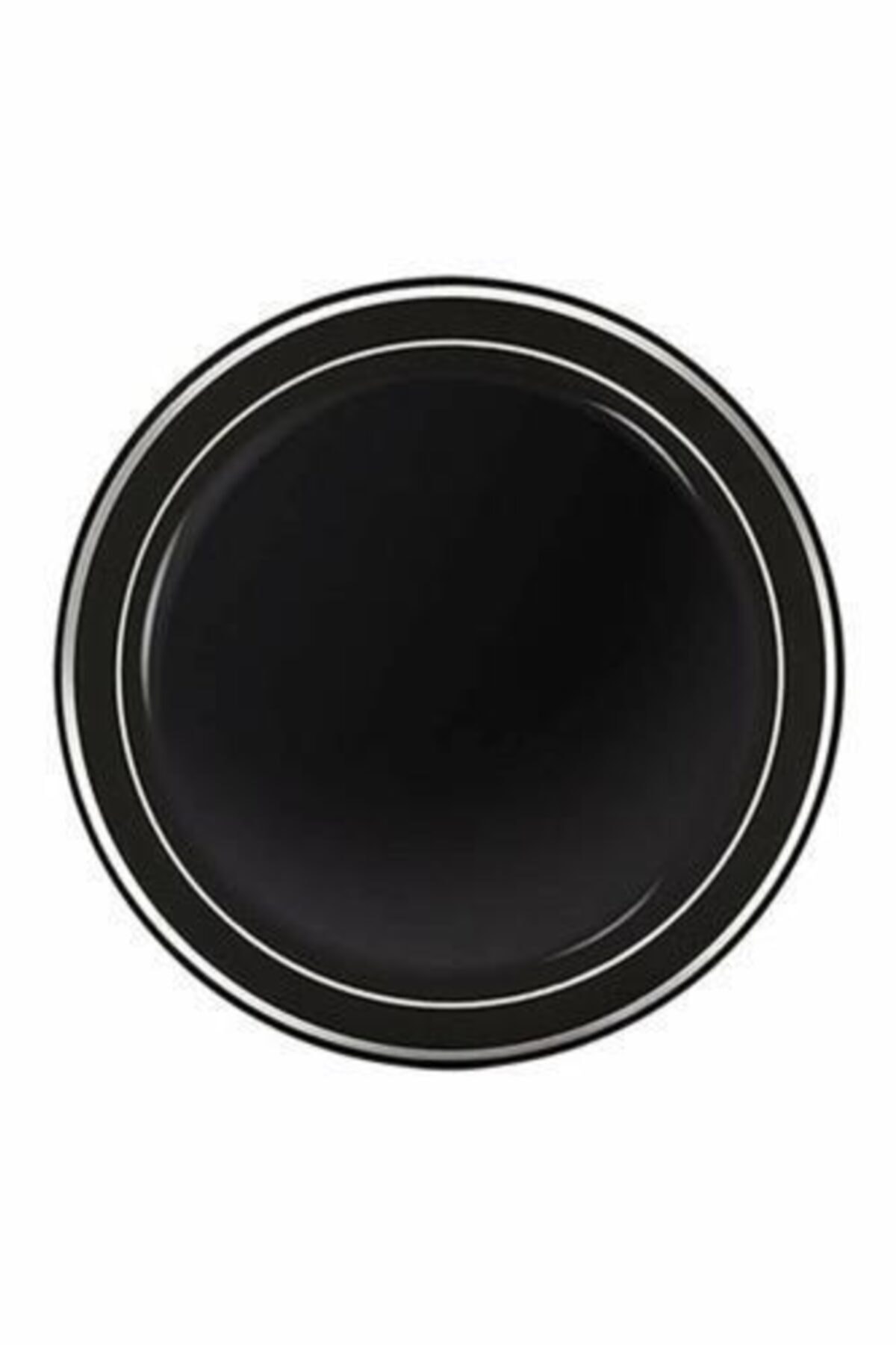 RollUp Silver Dreams Siyah Plastik Tabak 19 cm 6'lı