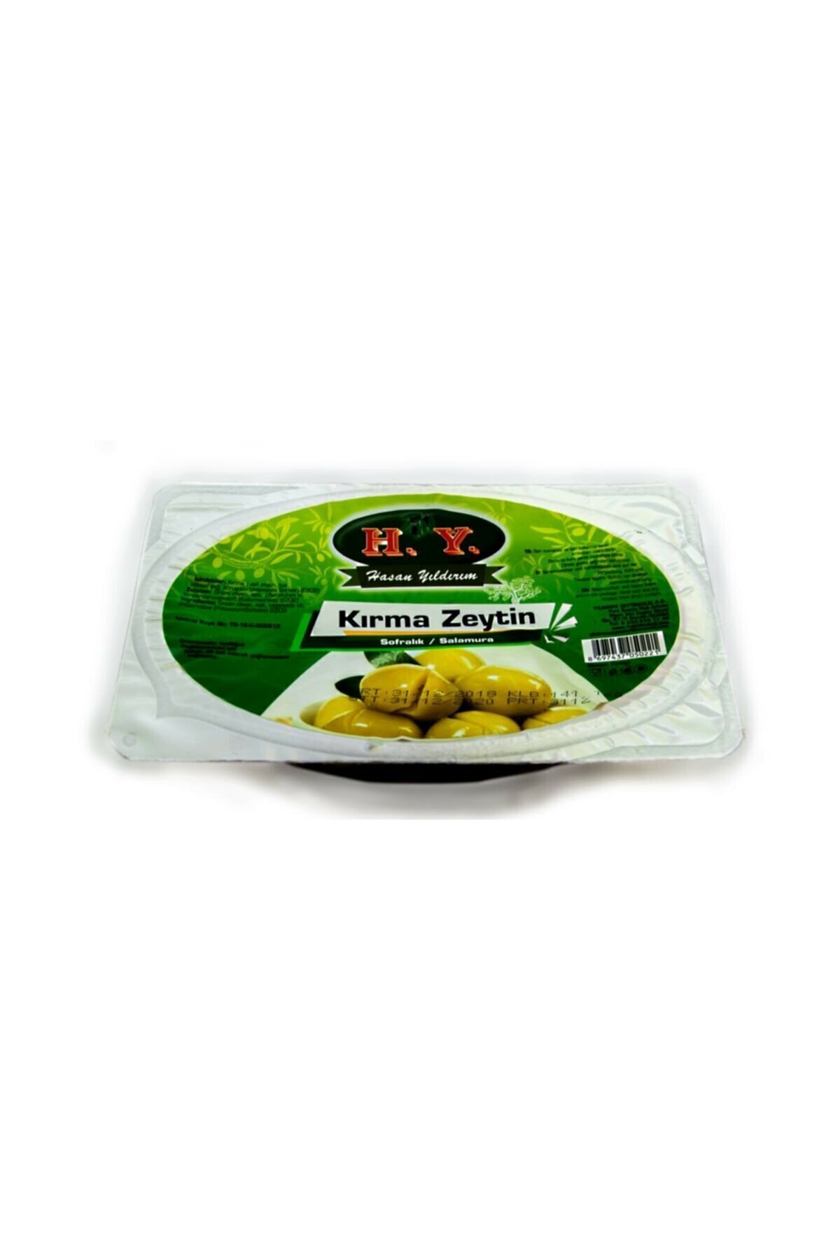 H.Y. ZEYTİN Yeşil Kırma Zeytin(SOSLU)(150GR.)(161-180)