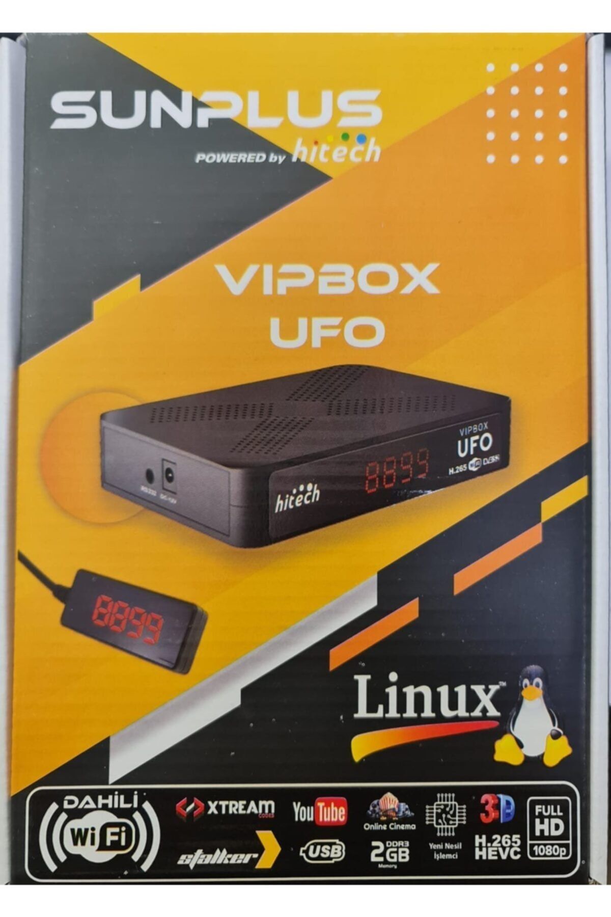 HiTech Sunplus Vipbox Ufo Ip.tv Destekli Uydu Alıcısı