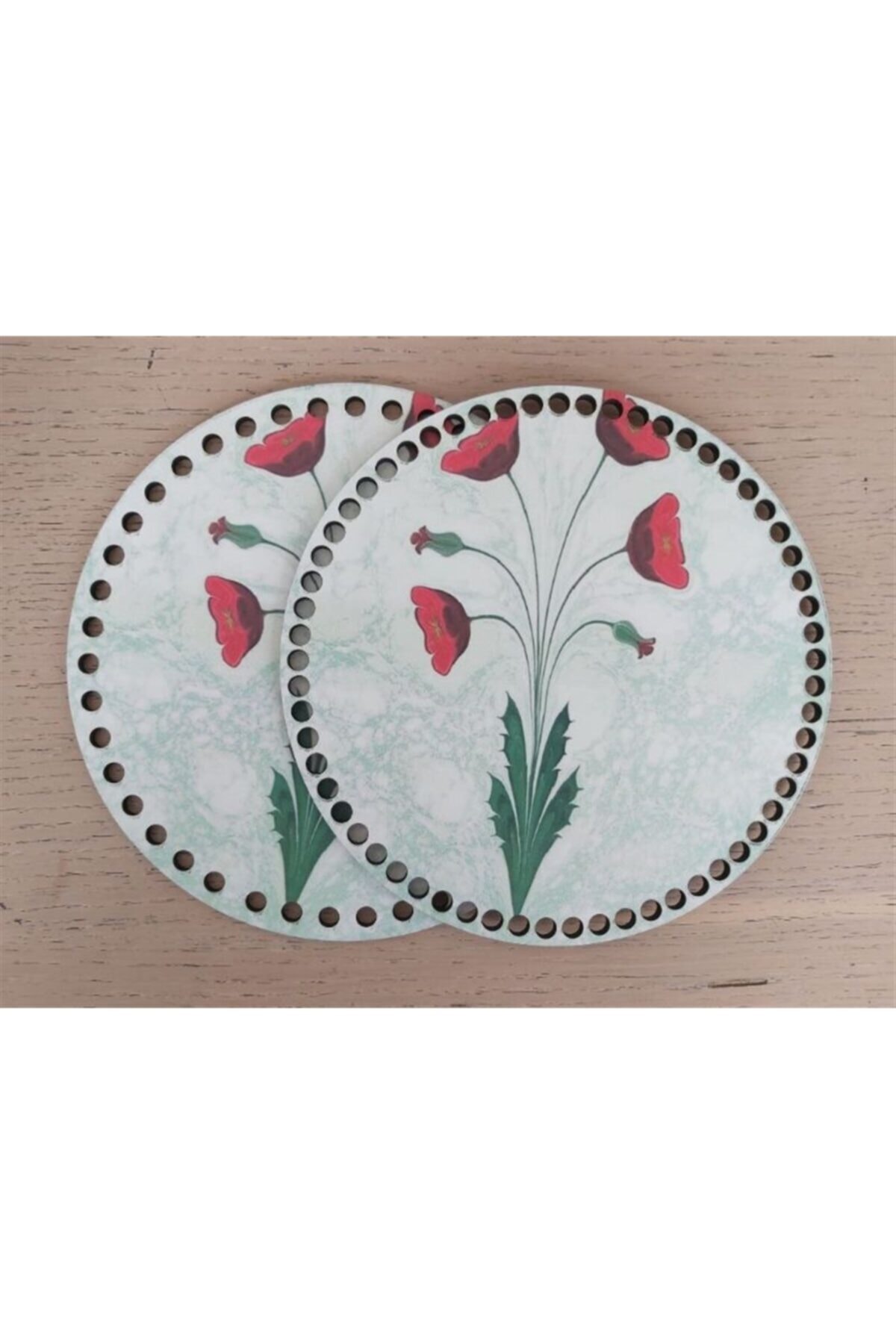 Ayaz 108 Ahşap Çanta KenarıÇift Tarafı Baskılı Desen