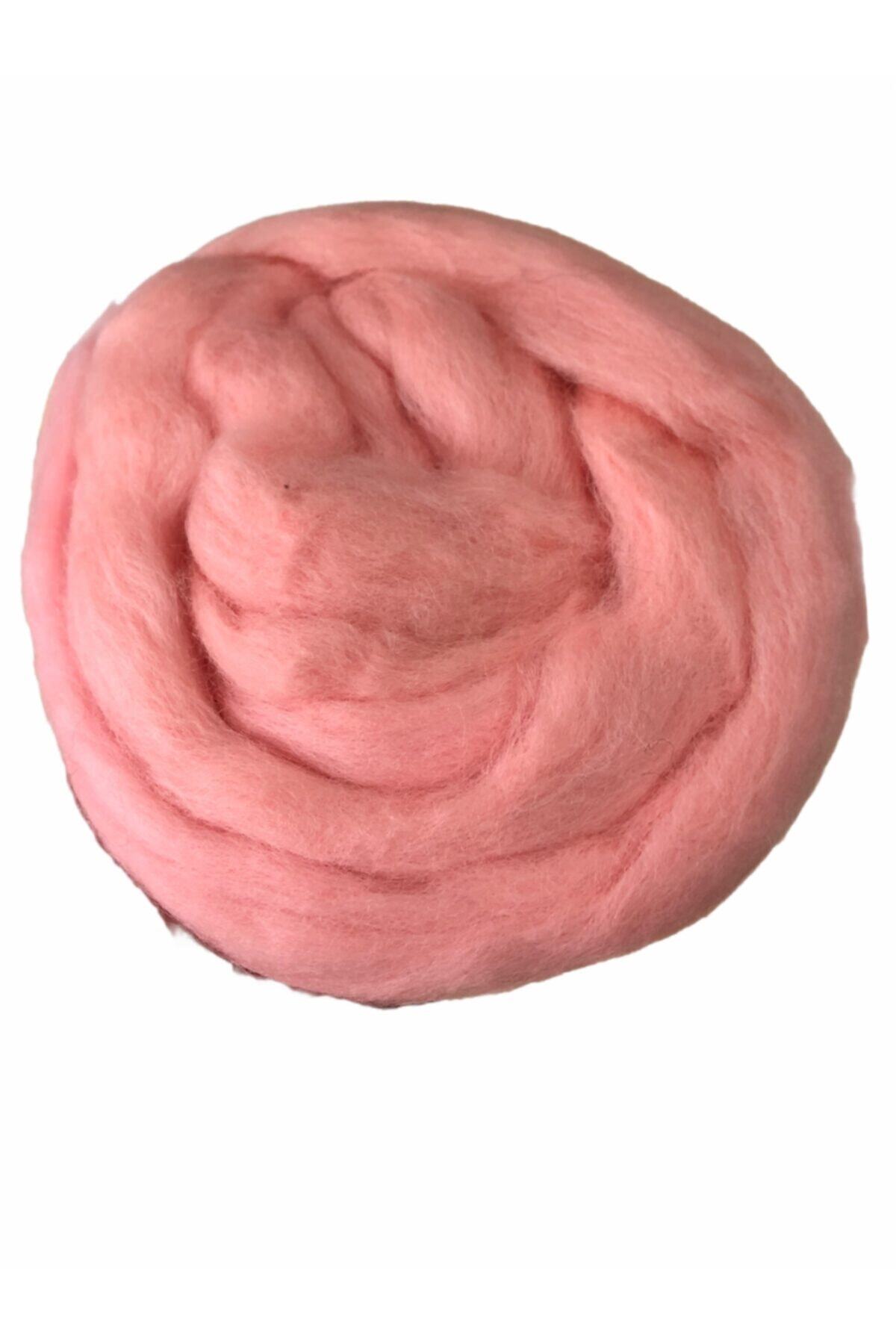 Yüncü Kız Keçe Yünü Açık Somon ( 50 Gram)