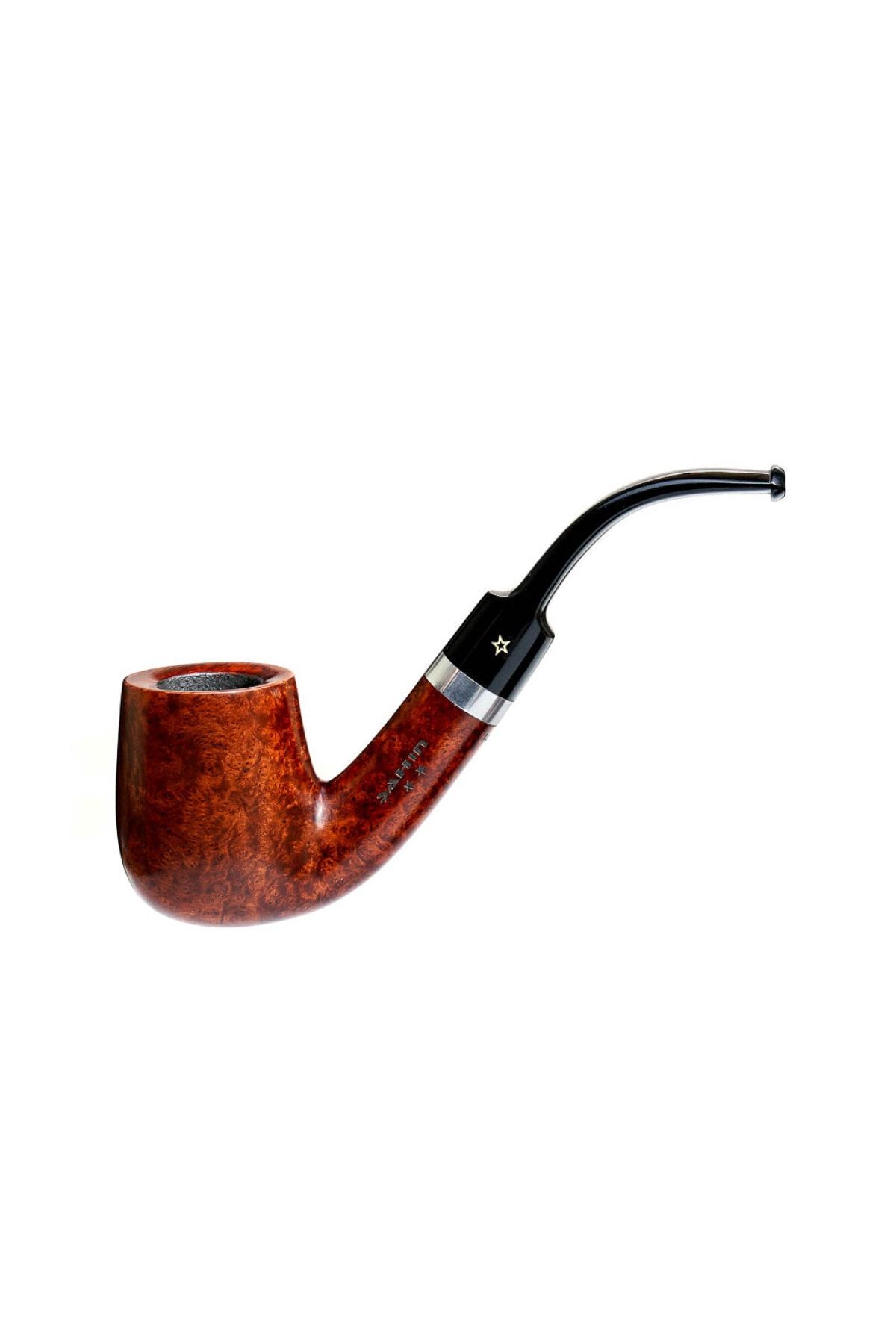 Şahin Sarı Yıldız 620 9mm. Filtreli Akrilik Saplı Pipo