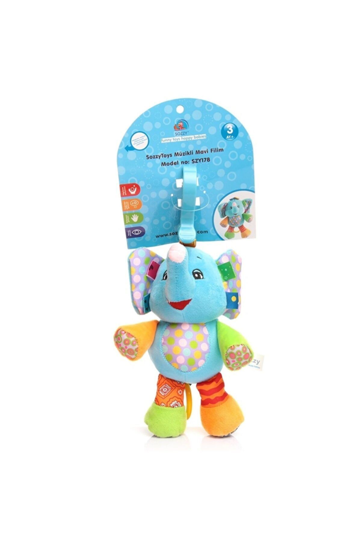 Sozzy Toys Müzikli Mavi Fil