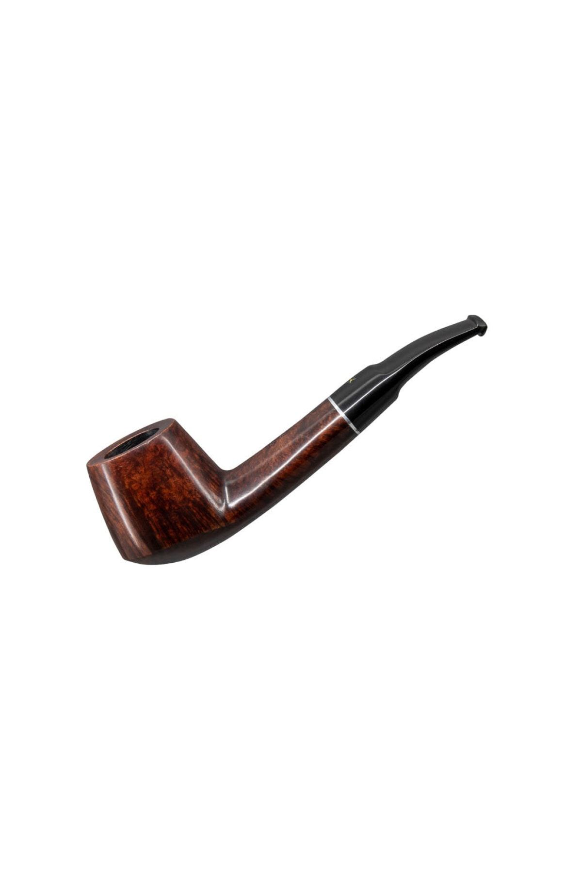 Şahin Sarı Yıldız 473 9mm. Filtreli Ebonit Saplı Pipo