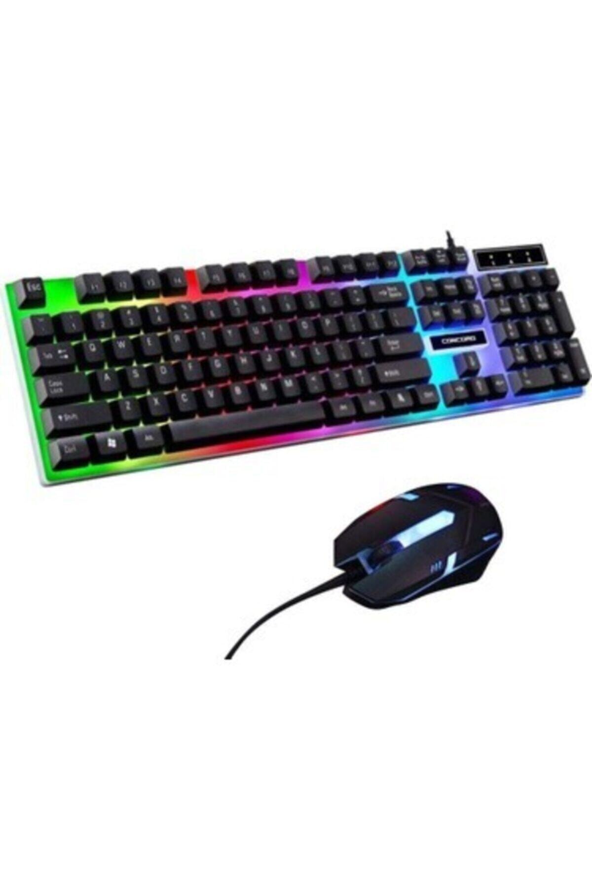 Jollygraf Oyuncu Klavye Mouse Seti Işıklı Gaming Kablolu Yk4500