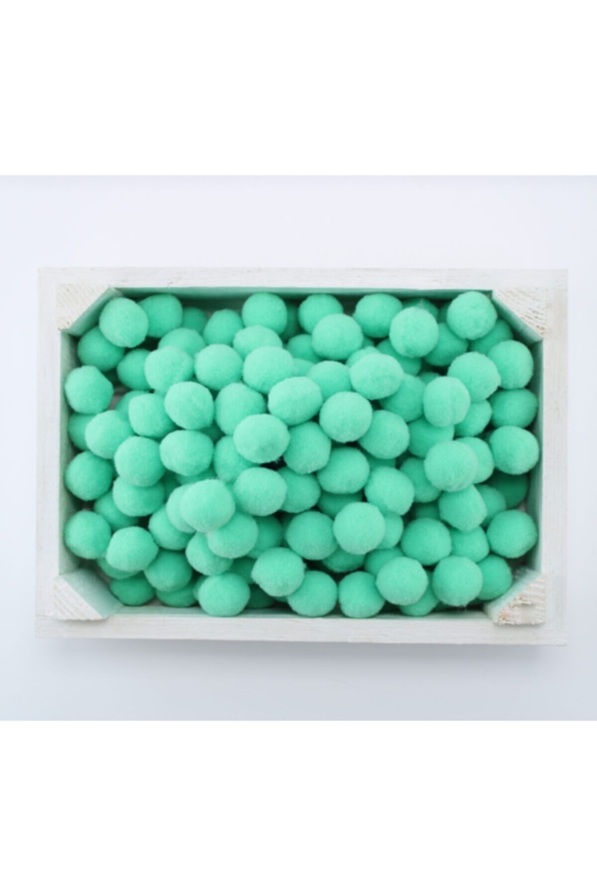 Yumuşakkeçe Peluş Ponpon 50 Adet 2 Cm Mint Yeşili
