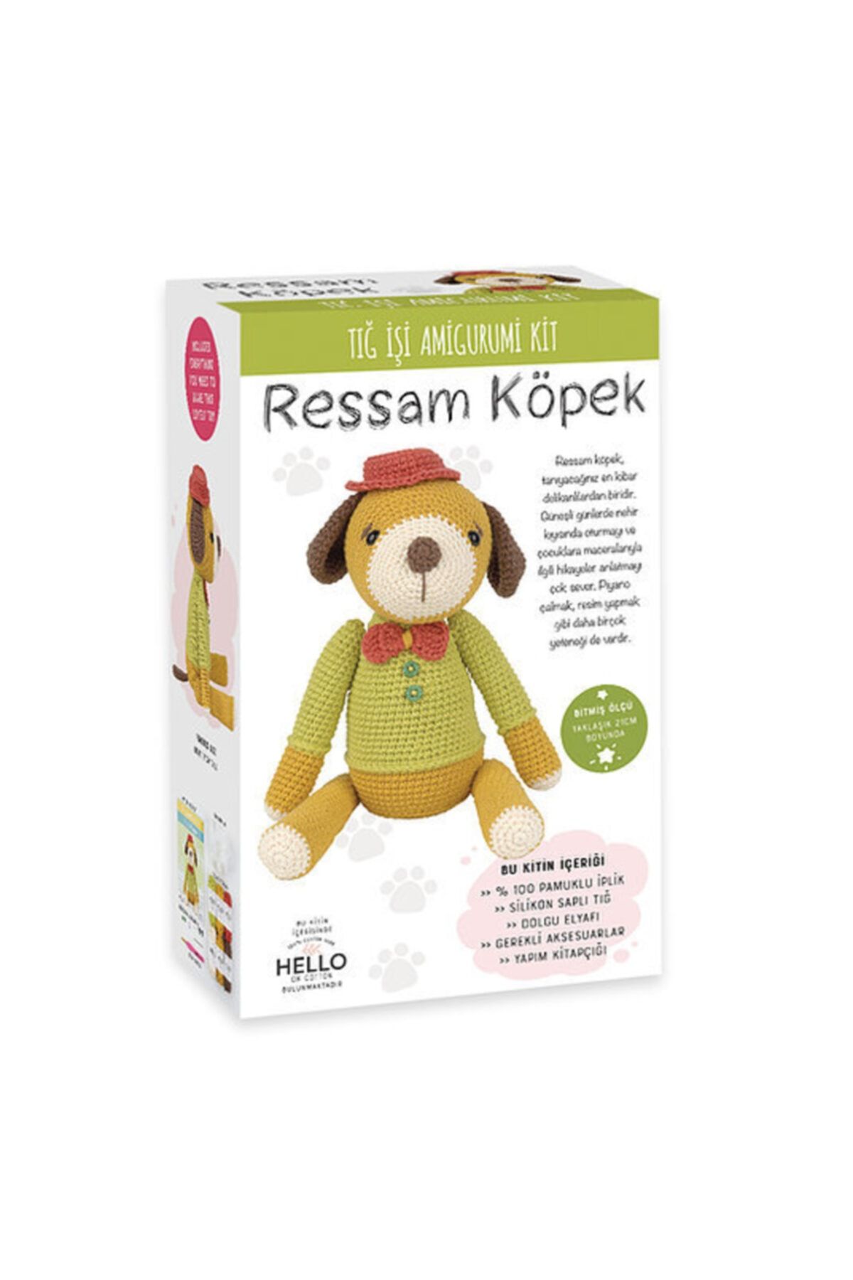 HELLO Amigurumi Ressam Köpek Yapım Seti