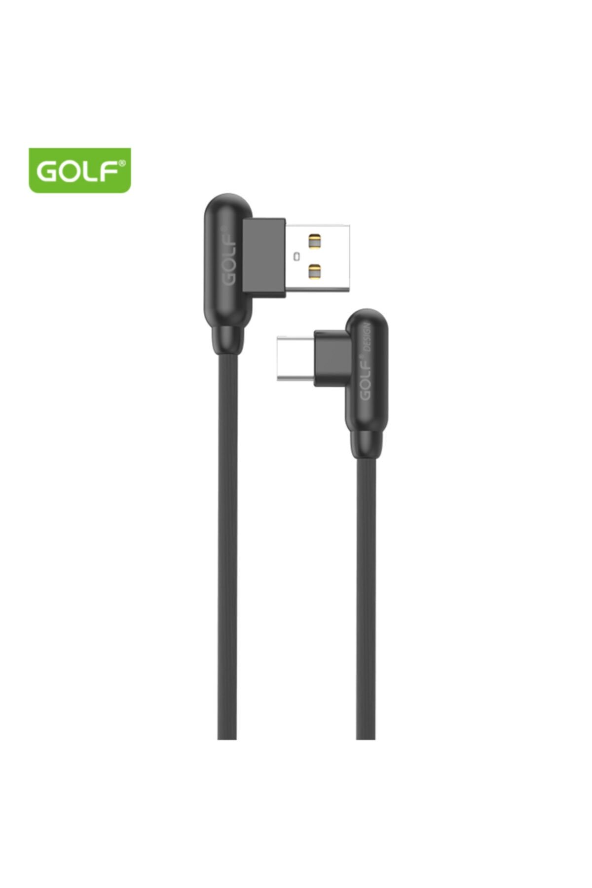 Golf Type-c 2.4a Hızlı Şarj Oyuncu Kablosu 1m Siyah