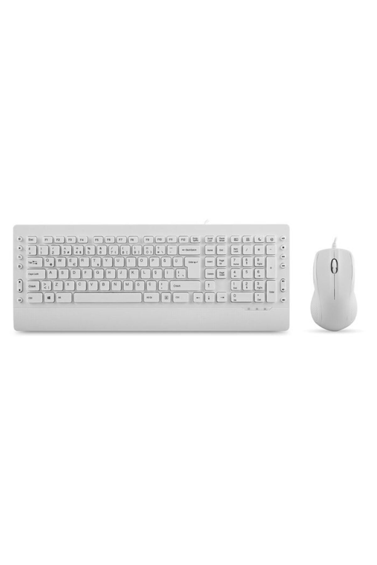 Everest Km-3850 Beyaz Q Multimedia Klavye+mouse Set