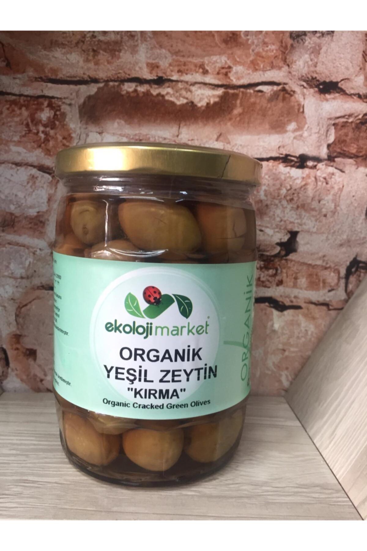 Ekoloji Market Organik Yeşil Zeytin (kırma) 540 Gr