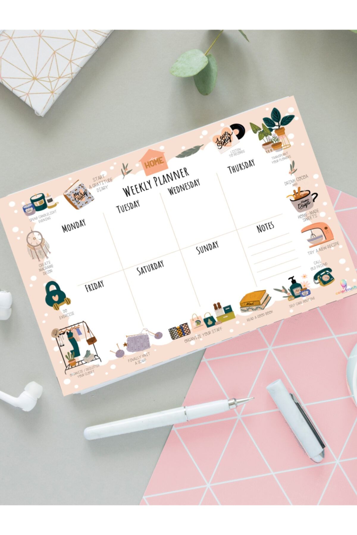 colortouch Life Weekly Planner - Haftalık Planlayıcı Defter